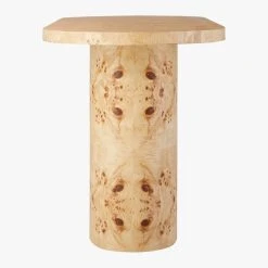 Marisa Burl Wood Desk 60'' -Cb2 Pop Shop MarisaBurlwoodDeskSDS20