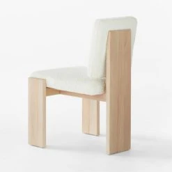 Mats Three-Legged White Boucle Dining Chair -Cb2 Pop Shop MatsWhiteBoucleChair3QBSSF22