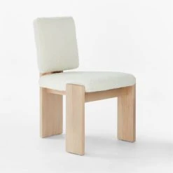 Mats Three-Legged White Boucle Dining Chair -Cb2 Pop Shop MatsWhiteBoucleChair3QSSF22