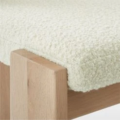 Mats Three-Legged White Boucle Dining Chair -Cb2 Pop Shop MatsWhiteBoucleChairAVSSF22