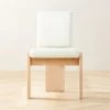 Mats Three-Legged White Boucle Dining Chair -Cb2 Pop Shop MatsWhiteBoucleChairSHF22