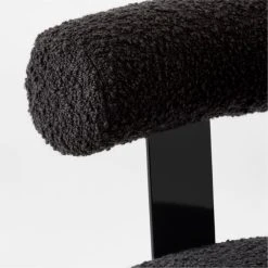 Mezza Charcoal Grey Boucle Office Chair -Cb2 Pop Shop MezzaCharcBclChairAVSSS23