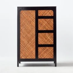 Miri Black Cane Chifferobe 14 Miri Black Cane Chifferobe -Cb2 Pop Shop MiriChiffrobeSOSSF21