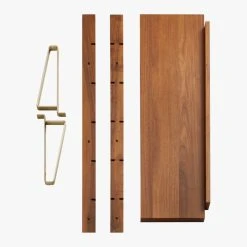 Walnut Modular 39.5" Upright -Cb2 Pop Shop ModularPiecesGroupF18 3