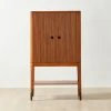 Montara Rattan Bar Cabinet Tall -Cb2 Pop Shop MontaraRattanTallBarSHS23