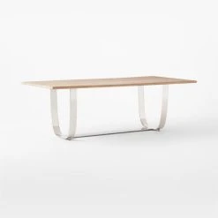 Montclare Oak Wood And Metal Dining Table -Cb2 Pop Shop MontclareOkNMtlDnngTbl3QSSS22