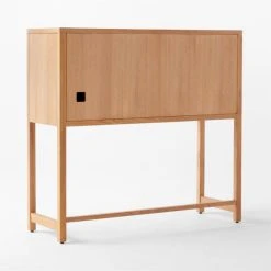 Monte Nido Oak Wood Secretary Desk -Cb2 Pop Shop MonteNidoDesk3QBSSS22