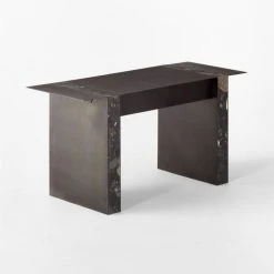 Moyra Black Marble Desk -Cb2 Pop Shop MoyraMarbleDesk3QBSSF22
