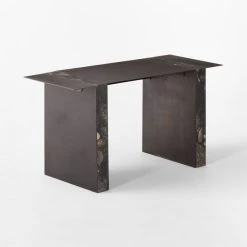 Moyra Black Marble Desk -Cb2 Pop Shop MoyraMarbleDesk3QSSF22