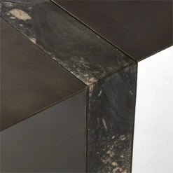 Moyra Black Marble Desk -Cb2 Pop Shop MoyraMarbleDeskAVSSF22