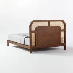 Nadi Wood And Cane Queen Bed 12 Nadi Wood And Cane Queen Bed -Cb2 Pop Shop NadiCaneQueenBed3QBF20