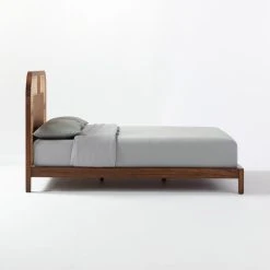 Nadi Wood And Cane Queen Bed 11 Nadi Wood And Cane Queen Bed -Cb2 Pop Shop NadiCaneQueenBedSDF20