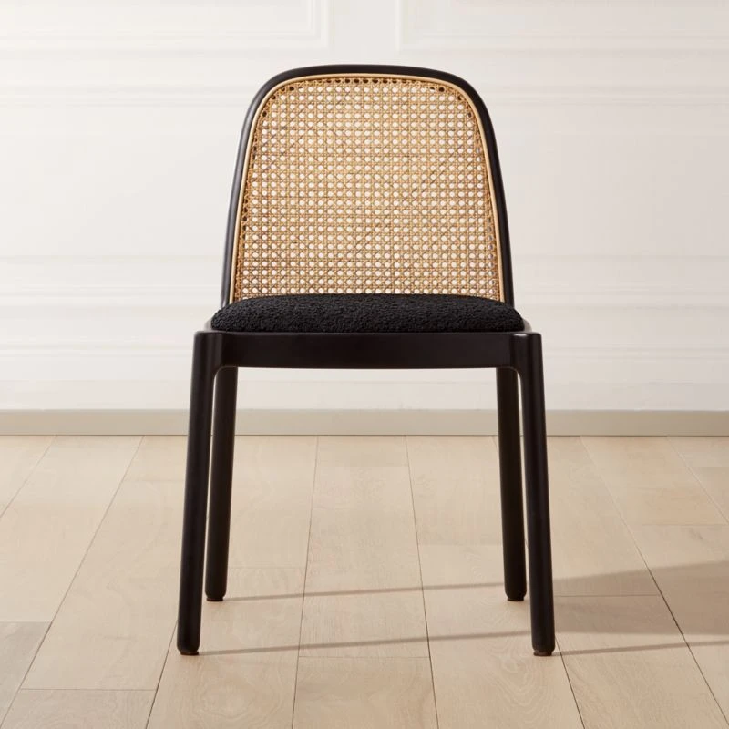 Nadia Black Cane Chair Set Of 4 3 Nadia Black Cane Chair Set Of 4