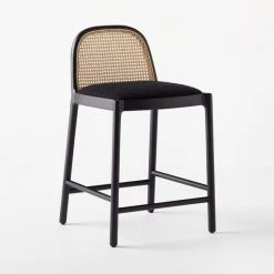 Nadia Black Cane Counter Stool -Cb2 Pop Shop NadiaCounterStool3QSSS21