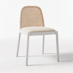 Nadia White Cane Chair Set Of 4 -Cb2 Pop Shop NadiaWhiteCaneChair3QF20
