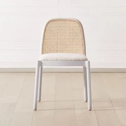 Nadia White Cane Chair Set Of 4