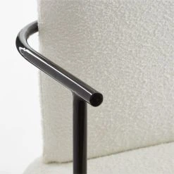 Neli White Boucle Office Chair -Cb2 Pop Shop NeliWhtBclOfficeChairAVSSF22