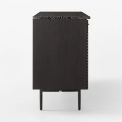 New England Black Ebonized Oak Wood Console Table Cabinet Model 7706 -Cb2 Pop Shop NewEnglandBkConsoleCbntSDSSF22