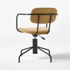 Nyle Suede Office Chair -Cb2 Pop Shop NyleOfficeChair3QBSSS22