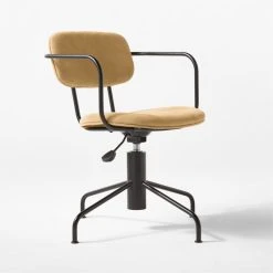 Nyle Suede Office Chair -Cb2 Pop Shop NyleOfficeChair3QSSS22