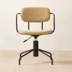 Nyle Suede Office Chair