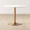 Odyssey Brass Dining Table -Cb2 Pop Shop OdysseyBrsNWhtDnngTblIISHS21 1x1