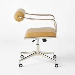 Orsen Saddle Leather Office Chair -Cb2 Pop Shop OrsenSddlLthrOfficeChrSDSSF22