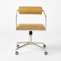 Orsen Saddle Leather Office Chair -Cb2 Pop Shop OrsenSddlLthrOfficeChrSOSSF22
