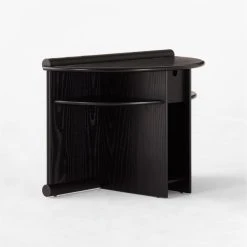 Osoppo Black Ebonized Ash Wood Nightstand -Cb2 Pop Shop OsoppoBlackNightstand3QSSF22
