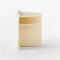 Osoppo Ivory Lacquered Nightstand -Cb2 Pop Shop OsoppoIvoryNightstandSDSSF22