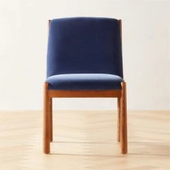 Paglia Blue Velvet Dining Chair
