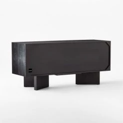 Paseo Carved Wood Media Console -Cb2 Pop Shop PaseoCredenza3QBSSF21