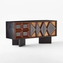 Paseo Carved Wood Media Console -Cb2 Pop Shop PaseoCredenza3QSSF21