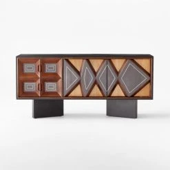 Paseo Carved Wood Media Console -Cb2 Pop Shop PaseoCredenzaSOSSF21