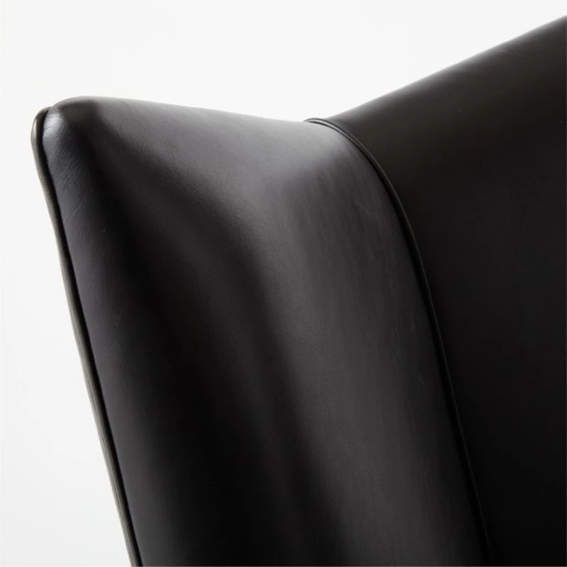 Bowtie Black Leather Office Chair Model 3002 9 Bowtie Black Leather Office Chair Model 3002 - Image 7