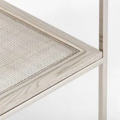 Connoisseur 2-Drawer White Oak Wood Nightstand With Marble Top Model 8714 -Cb2 Pop Shop PaulMccobb8714WWCnNtstdAV2SSS22