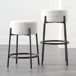 Peg Upholstered Counter Stool Set Of 2 -Cb2 Pop Shop PegStoolGroupFHS20 1x1