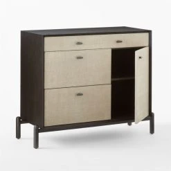 Perch Lacquered Linen File Cabinet -Cb2 Pop Shop PerchFileCredenza3QAVSSS23