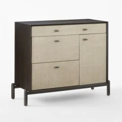 Perch Lacquered Linen File Cabinet -Cb2 Pop Shop PerchFileCredenza3QSSS23
