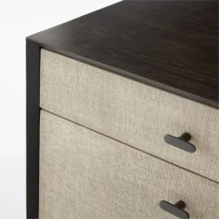 Perch Lacquered Linen File Cabinet -Cb2 Pop Shop PerchFileCredenzaAVSSS23
