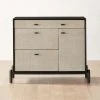 Perch Lacquered Linen File Cabinet -Cb2 Pop Shop PerchFileCredenzaSHS23