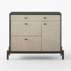 Perch Lacquered Linen File Cabinet -Cb2 Pop Shop PerchFileCredenzaSOSSS23