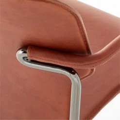 Pesaro Russett Leather Dining Armchair 13 Pesaro Russett Leather Dining Armchair -Cb2 Pop Shop PesaroRussettChairAVSSF22