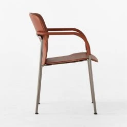 Pesaro Russett Leather Dining Armchair 11 Pesaro Russett Leather Dining Armchair -Cb2 Pop Shop PesaroRussettChairSDSSF22