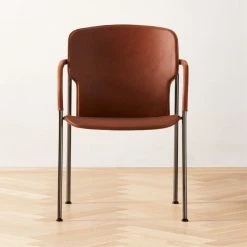 Pesaro Russett Leather Dining Armchair