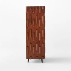Piera Mahogany Wood Bar Cabinet -Cb2 Pop Shop PieraWoodBarCabinetSDSSS22
