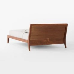 Pietro Woven Ivory Leather Queen Bed -Cb2 Pop Shop PietroWovenIvryLthrQBed3QBSSF22