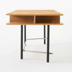 Portofino Cerused White Oak Wood Desk -Cb2 Pop Shop PortofinoCerusedOakDeskSDSSF22