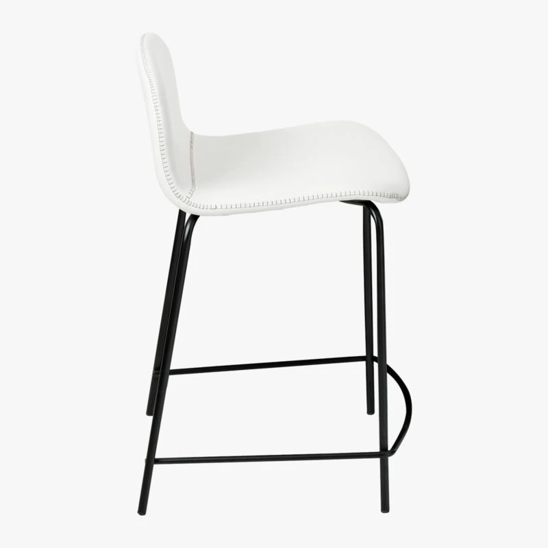 Primitivo White Counter Stool Set Of 2 6 Primitivo White Counter Stool Set Of 2 - Image 4