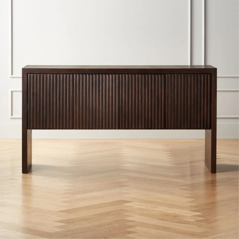 Prism Dark Wood Credenza 3 Prism Dark Wood Credenza